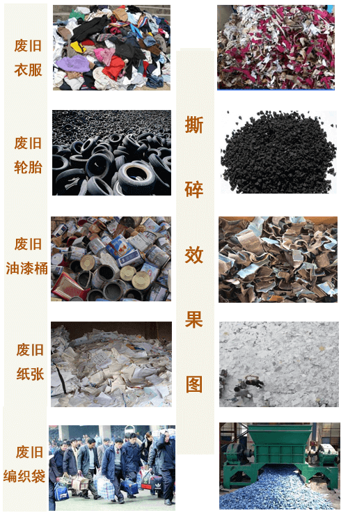 撕碎机撕碎效果图